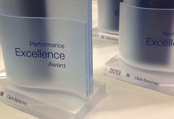 Click Bond recieves Boeing Performance Excellence Award