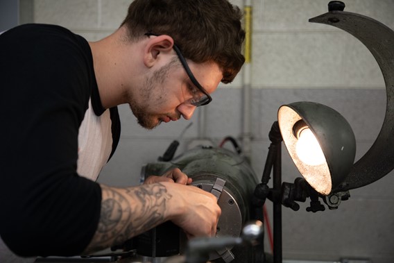 Eyelet Toolmaker Tyler Baptista Graduates from Apprentice Program