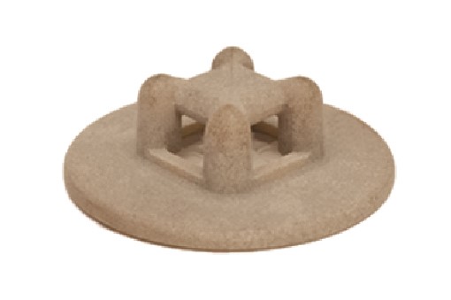 Internally-Fixtured Two-Way Standoff Cable-Tie Mount