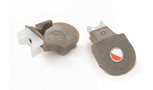 Internally-Fixtured Right-Angle Swivel Cable-Tie Mount