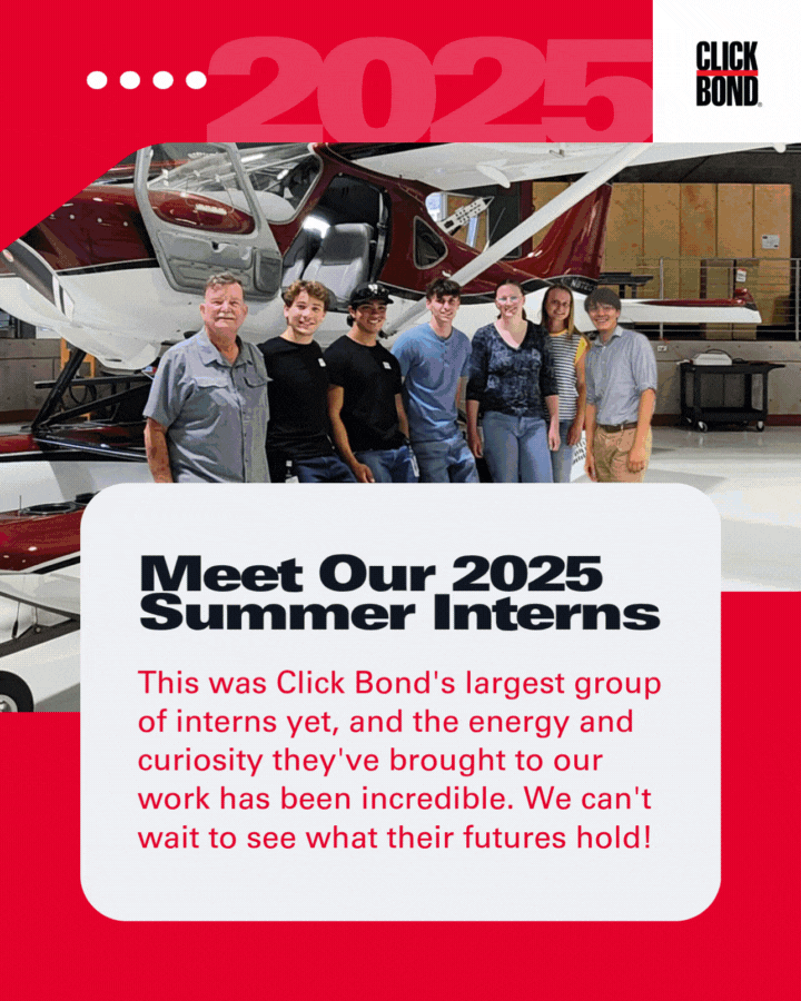 Click Bond makes all of their deep draw and metal forming in the USA