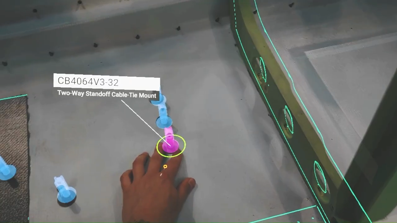 Click Bond Digital Solutions XR-guided placement of an adhesive-bonded surface mount fastener