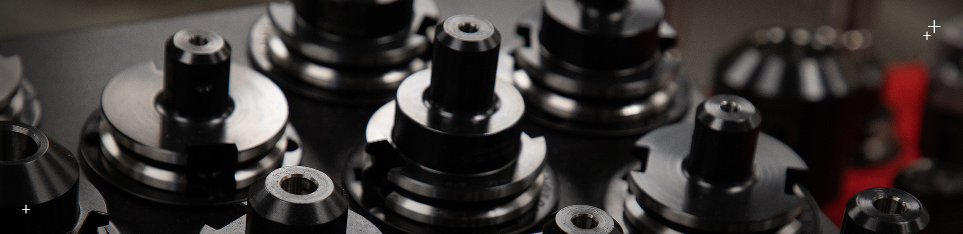 Close-up of deep draw metal forming tooling at Click Bond’s Waterbury Valley facility