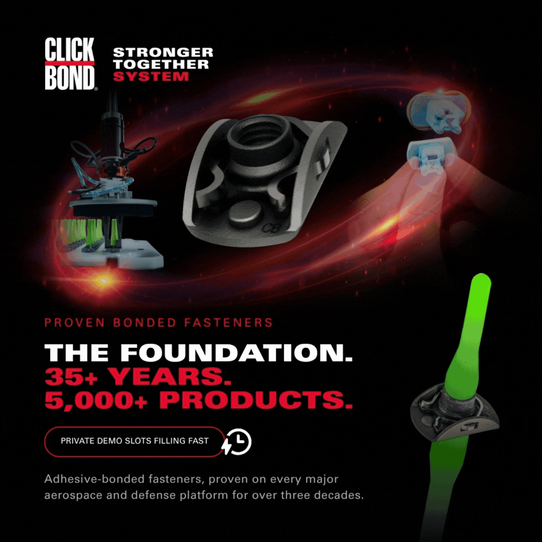 Animated graphic of Click Bond’s Stronger Together three-pillar system.